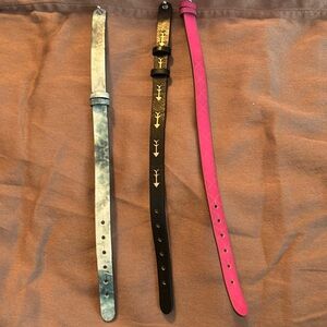 Bundle of 3 KEEP Collective Reversible Leather Bracelets